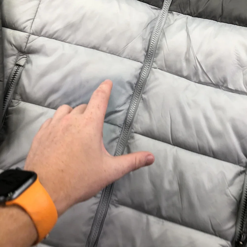 Columbia Jacket Mens Medium Gray Puffer Hooded Full Zip Insulated Outdoor